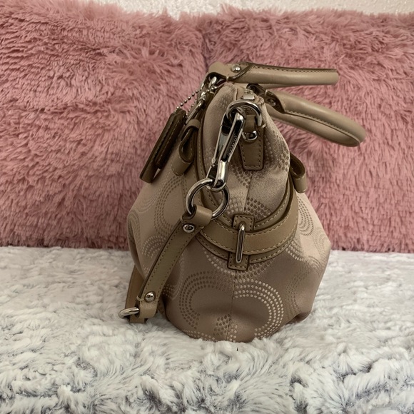 LIKE NEW✨Coach taupe Sophia satchel - Picture 3 of 8